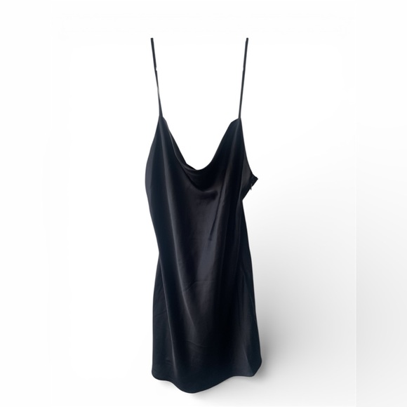 Forever 21 Elegant Black Satin Dress - Picture 1 of 5